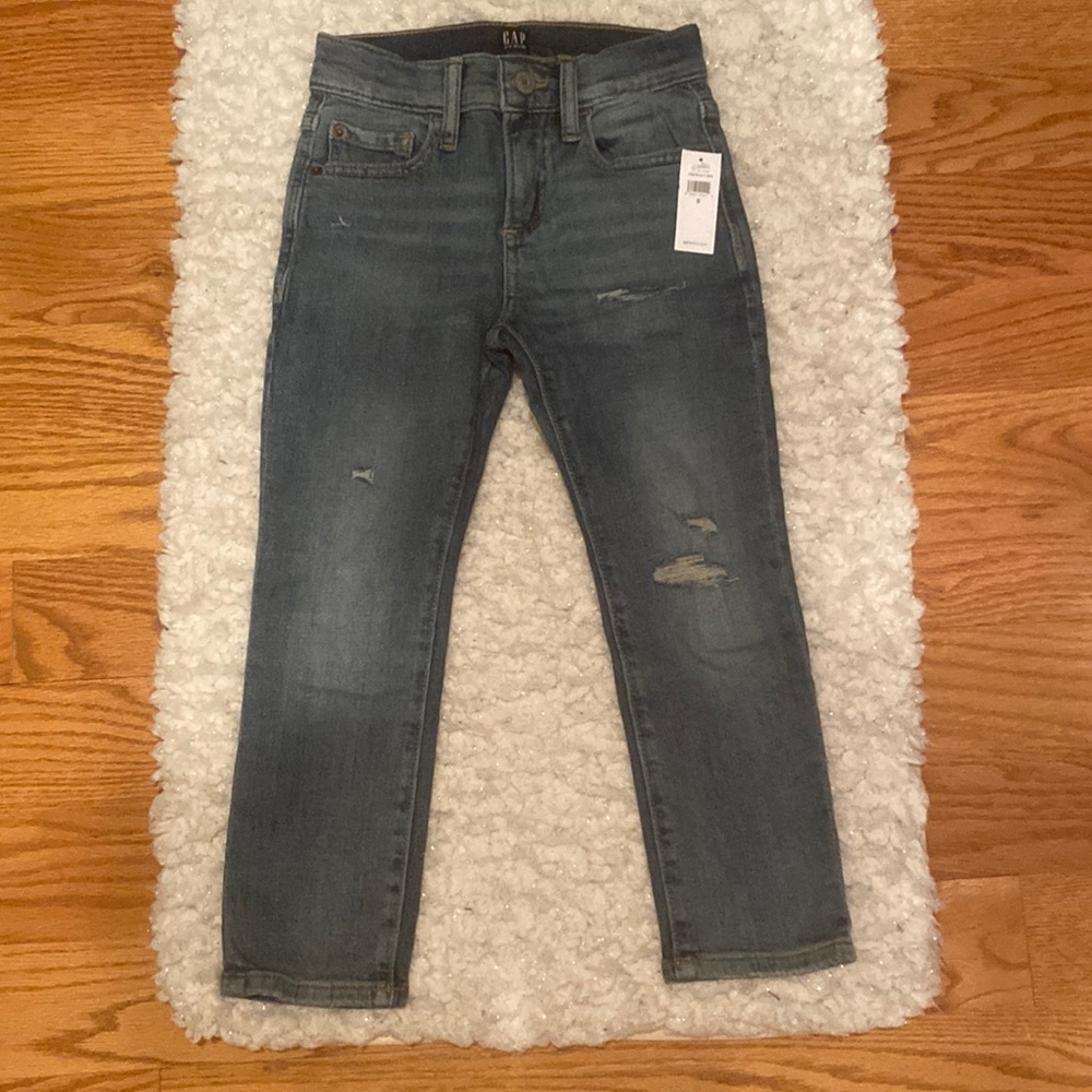 NWT Gap boys distressed slim jeans